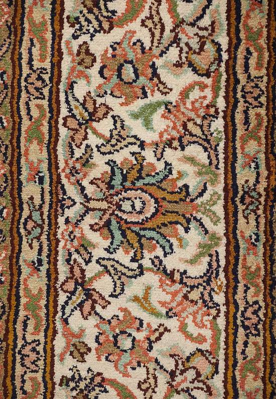 Шелковый ковер ручной работы из Индии 240225-Afshar beige/beige