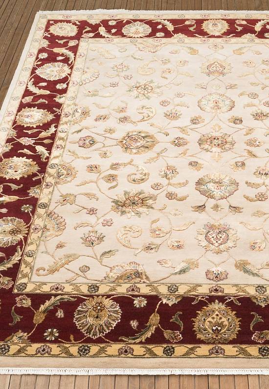 Элитный ковер ручной работы 10/10 JK-104 Ivory-Red