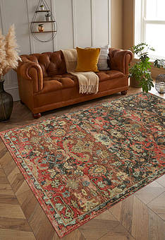 ковер в интерьере Eden Red Ochre