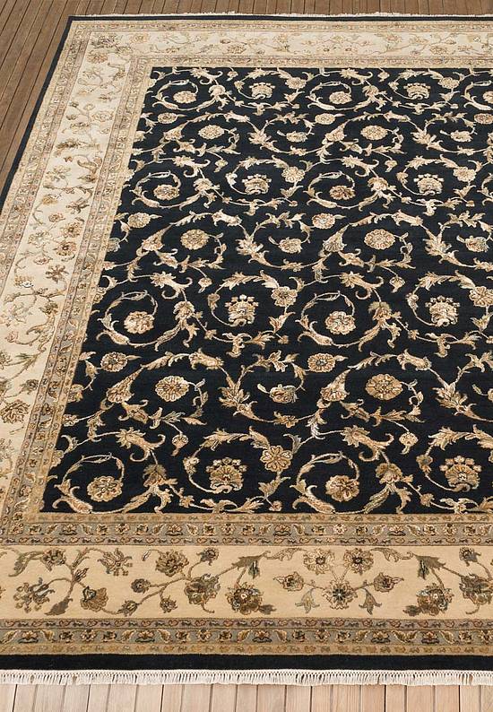 Элитный ковер ручной работы 10/10 RS-318 Black-Beige