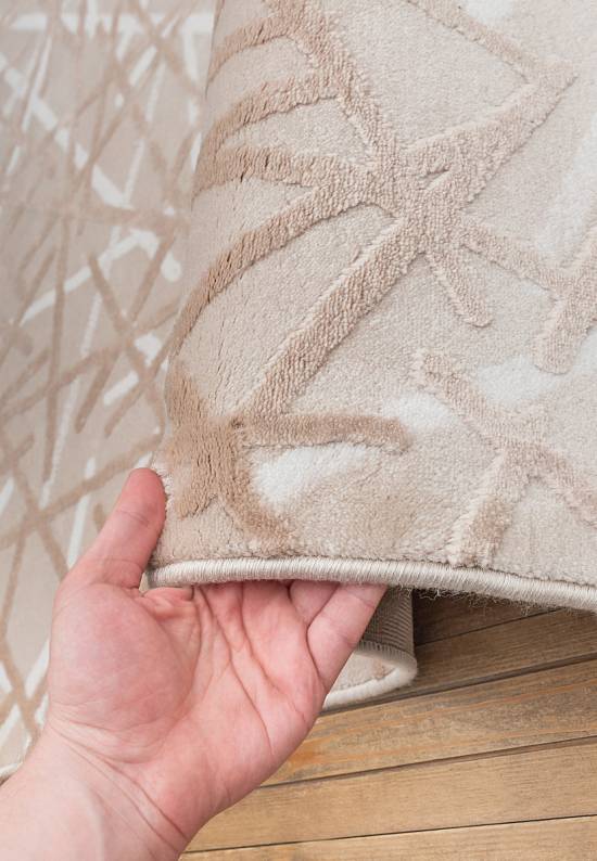 Турецкий абстрактный ковер 2727 Beige