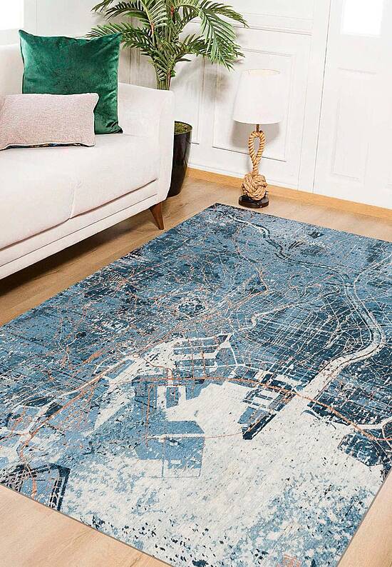 Безворсовый ковер из Бельгии Tokyo LS5225-L263