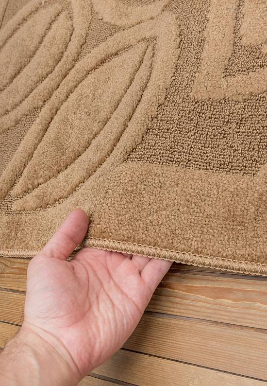 Комплект ковриков для ванной и туалета Flora 2546 Light Brown BQ