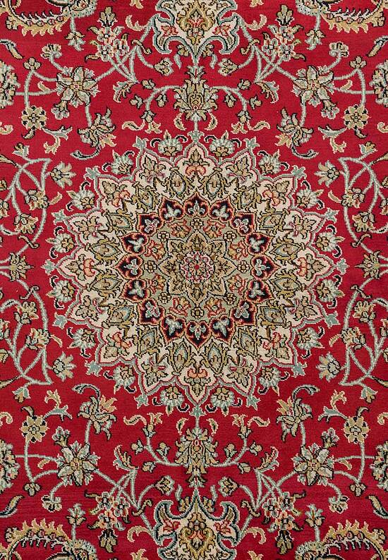 Шелковый ковер ручной работы IIST-GI9KK2NKN Kashan Red