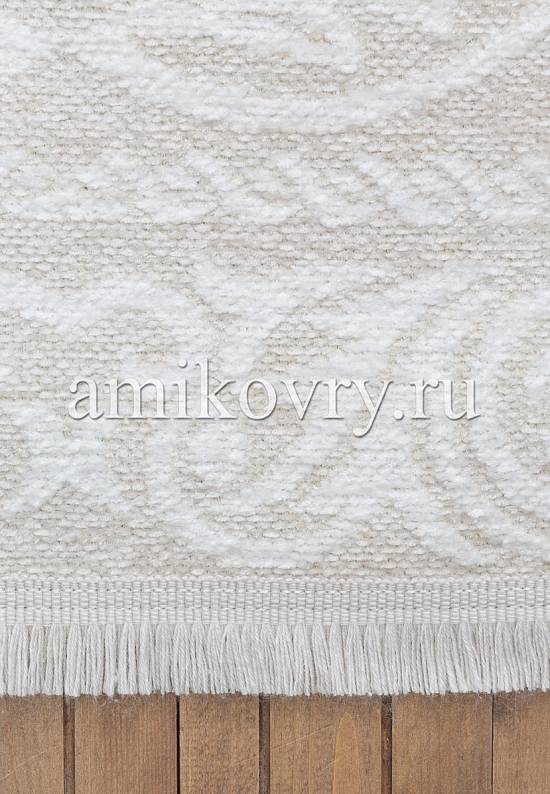 Турецкий безворсовый ковер из акрила 4101 White