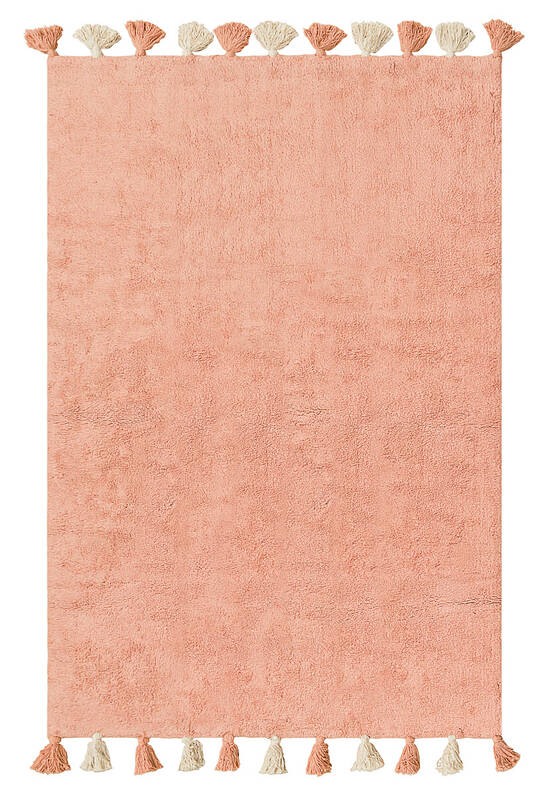 Современный хлопковый ковер Colorful Pink
