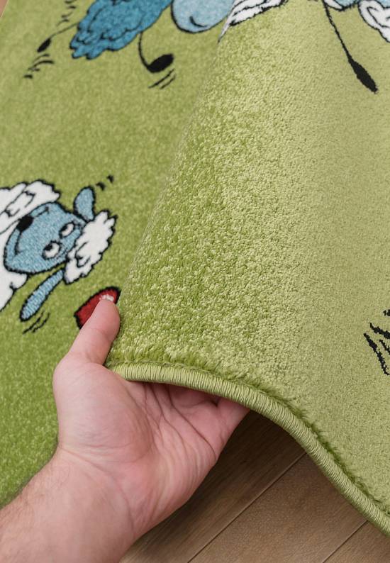 Недорогой синтетический ковер 2823-Green