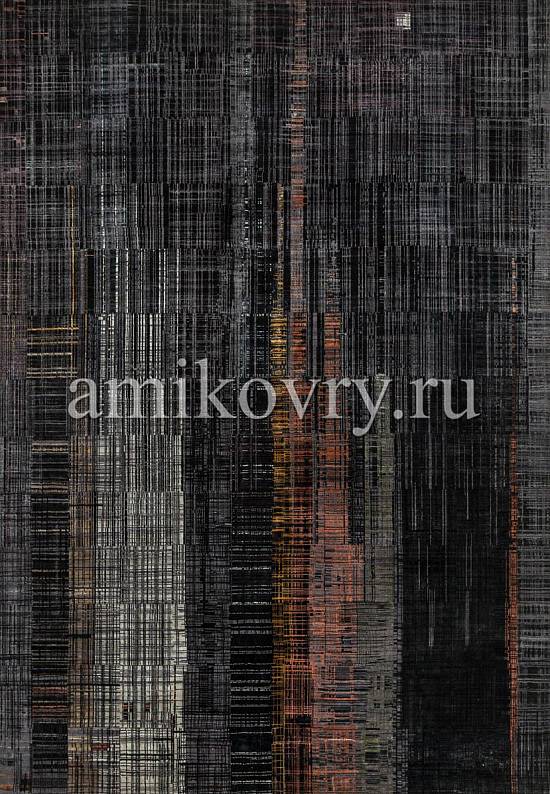 Элитный ковер ручной работы 11/11-RWB SRB-701-Caviar/Light Rust