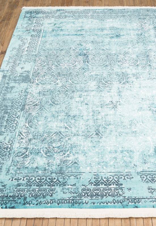 Турецкий винтажный ковер 11675 02 Blue