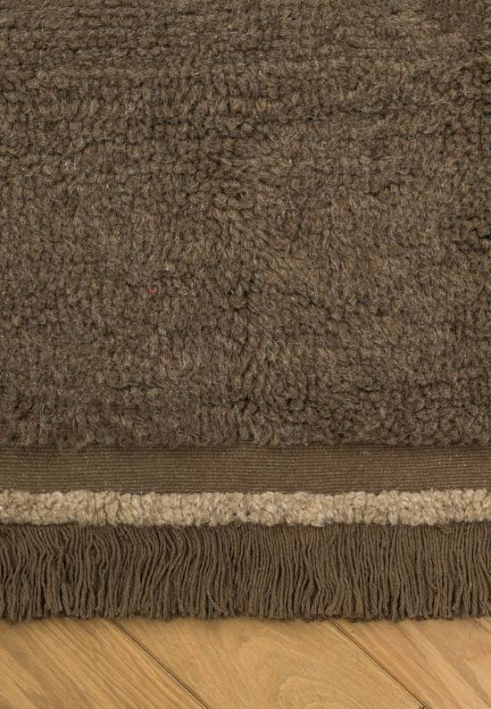 Шерстяной стираемый ковер Steppe Sheep Brown