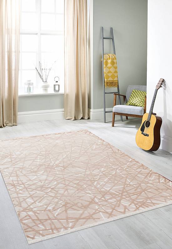 Турецкий абстрактный ковер 2727 Beige
