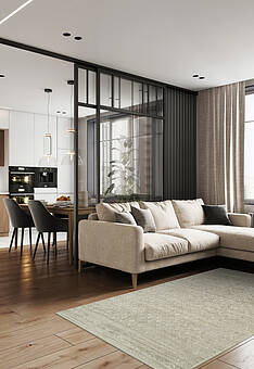 ковер в интерьере Grazia Eco RGE5546-R409