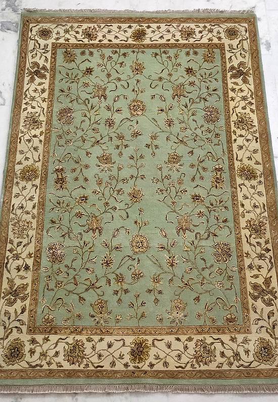 Элитный ковер ручной работы 10/10 CH-103-Green/Ivory