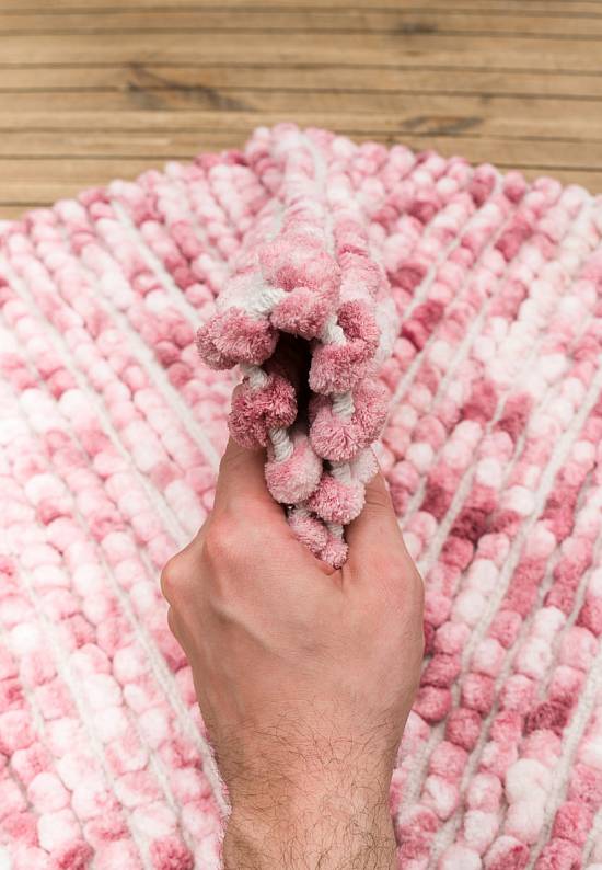 Розовый комплект ковриков для ванной и туалета Ottova-Pink