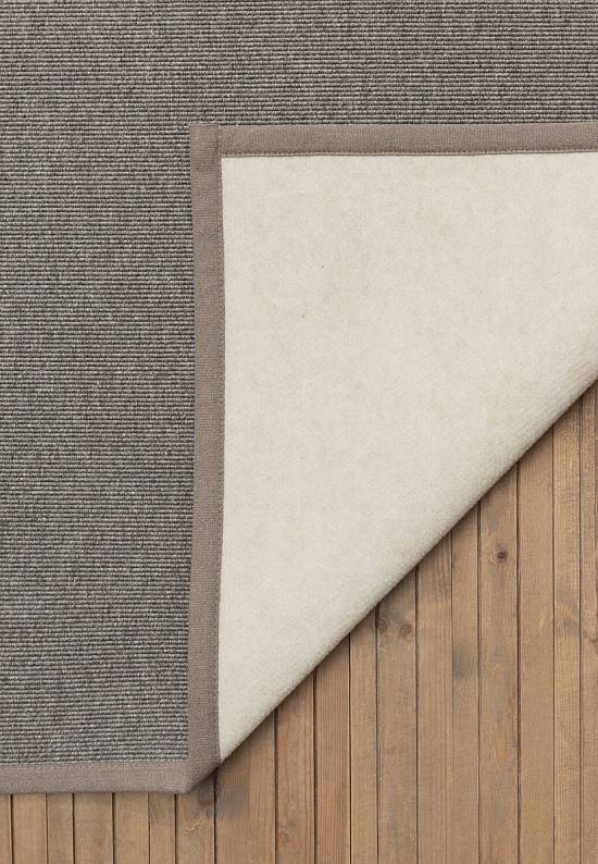 Безворсовый шерстяной ковер Dark Grey