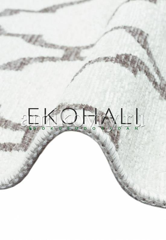 Двусторонний безворсовый ковер из шенилла NK 04 Cream Grey