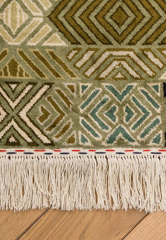 Шелковый ковер ручной работы Modnic Green Beige