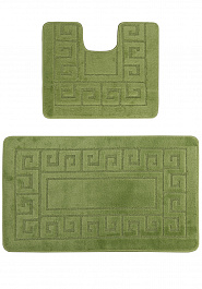 дизайн комплекта ковриков для ванной Confetti Bath Maximus Ethnic 2510 Green BQ