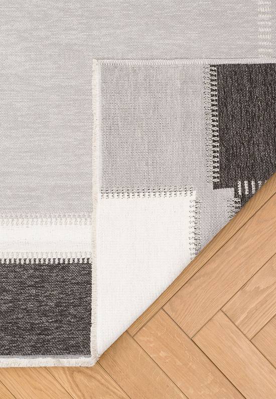 Двусторонний безворсовый ковер NK 08 Grey Antrasit