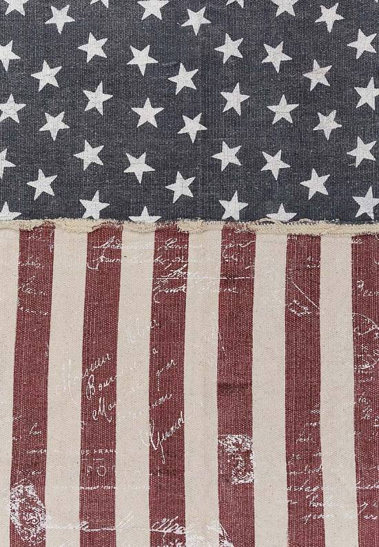 Безворсовый ковер из хлопка JHC-26 with stars and stripes
