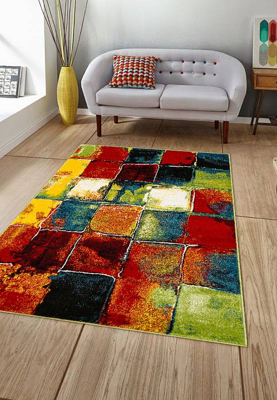 Недорогой синтетический ковер 2739-Multicolor