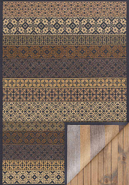 дизайн двустороннего безворсового ковра Smart Weave Tidriku-Gold