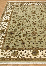 ковер в перспективе против ворса Kashan gold 10/10 CH-103-Light Green/Ivory