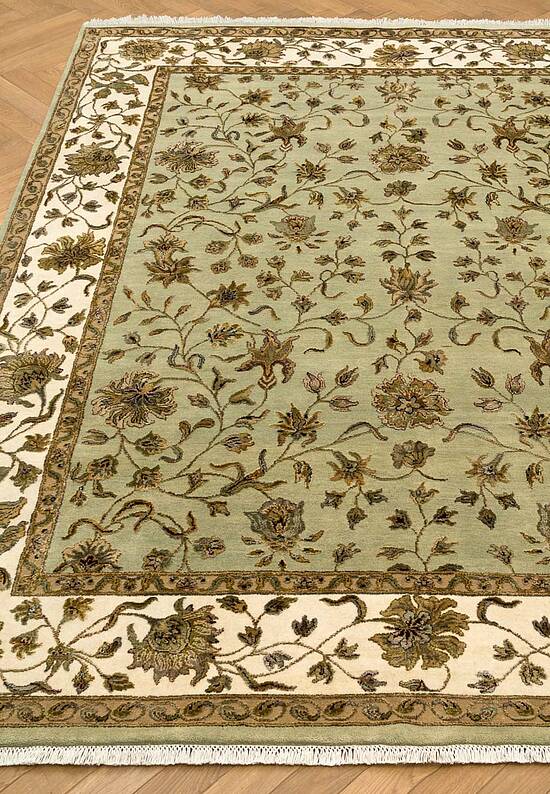 Элитный ковер ручной работы 10/10 CH-103-Light Green/Ivory