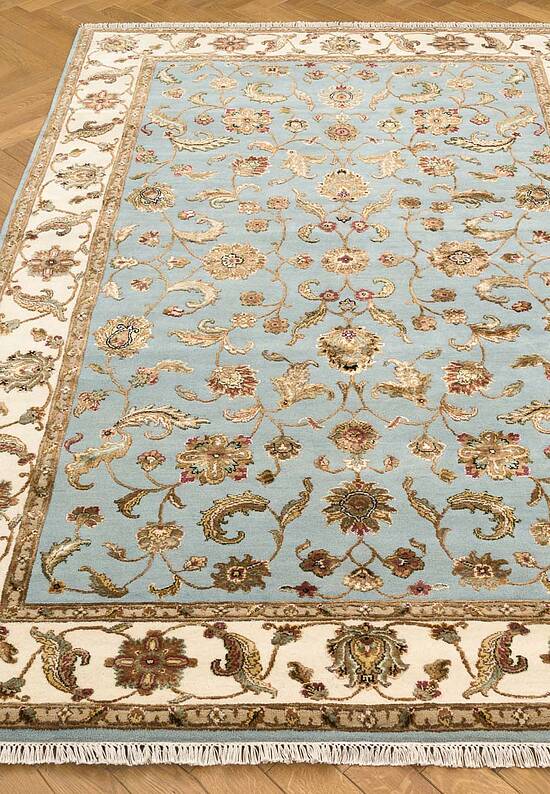 Элитный ковер ручной работы 10/10 RS-03-1-Light Blue/Ivory