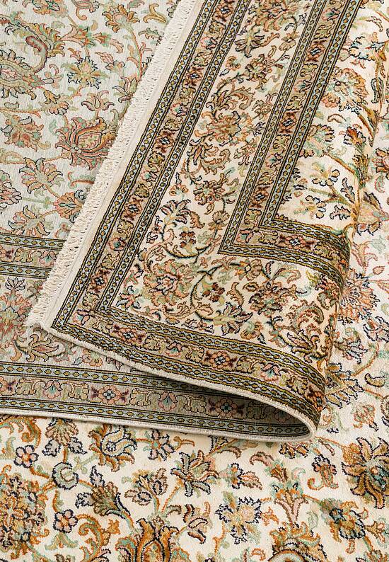 Шелковый ковер из Индии 252374-Afshar beige