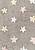 Детский стираемый ковер Stars Tricolor Grey-Pink