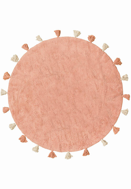 Современный хлопковый ковер Colorful Pink