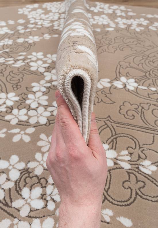 Турецкий синтетический ковер 12678-Cream-1
