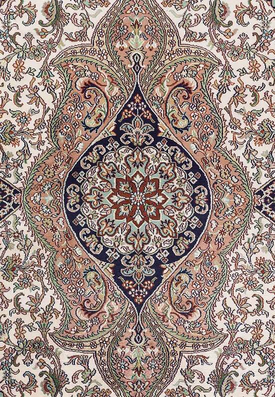 Шелковый ковер ручной работы IIST-GI9CKE92J Kashan Blue