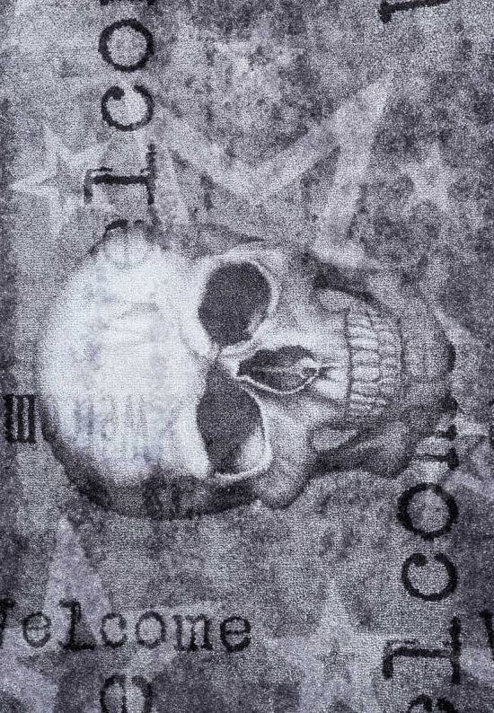 Бельгийский придверный коврик Skull