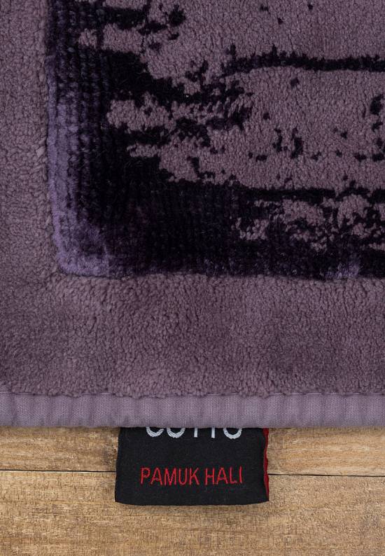 Турецкий ковер из хлопка и вискозы Patchwork Damson