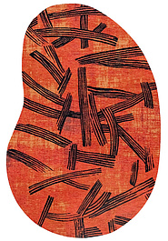 дизайн безворсового ковра Reflection LR6251-L431 outdoor фигура