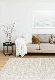 безворсовый ковер в интерьере Ligne Pure Oat 244.001-900