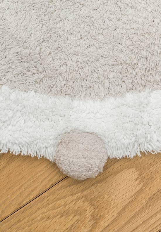 Детский стираемый ковер Pom-poms Light Grey