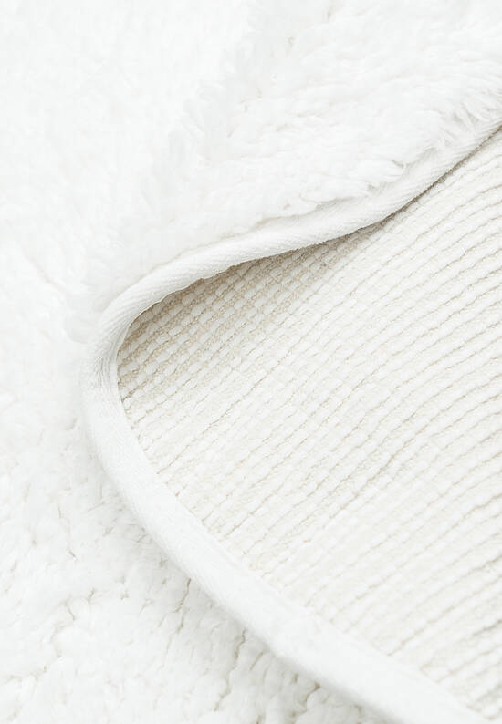 Белый коврик для ванной Organic Soft Light 1601 White