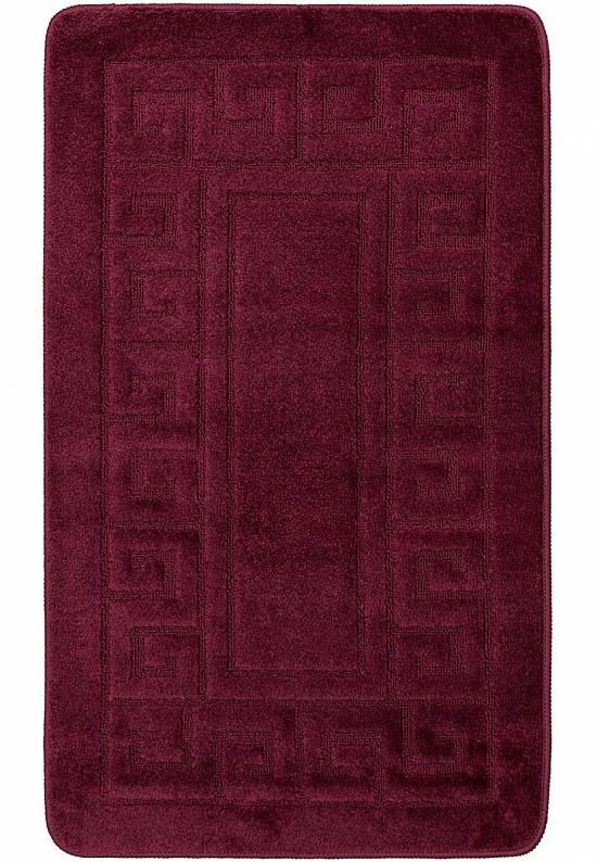 Бордово-фиолетовый коврик для ванной Ethnic 2576 Aubergine