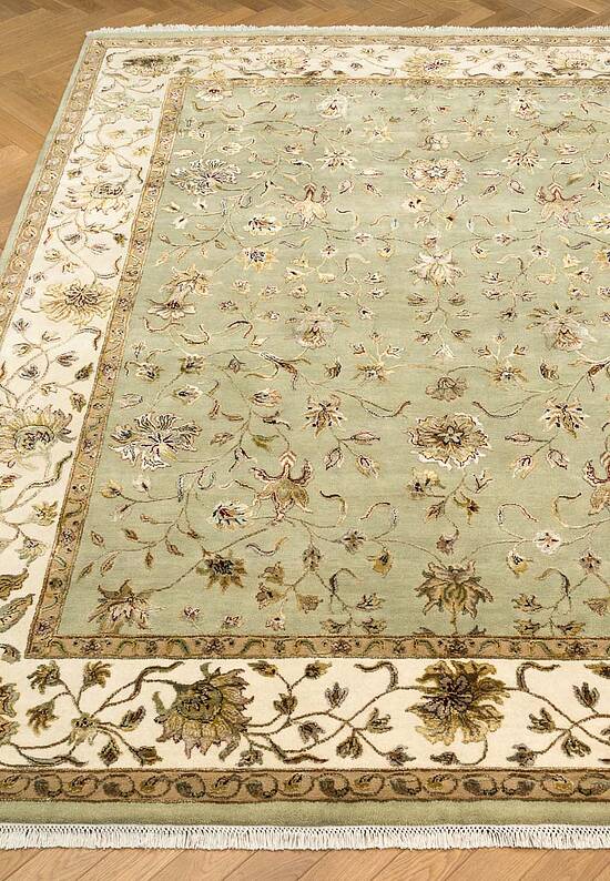 Элитный ковер ручной работы 10/10 CH-103-Light Green/Ivory