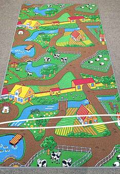 дефект игрового коврика Playmat DUO City Grey+Farm discount21