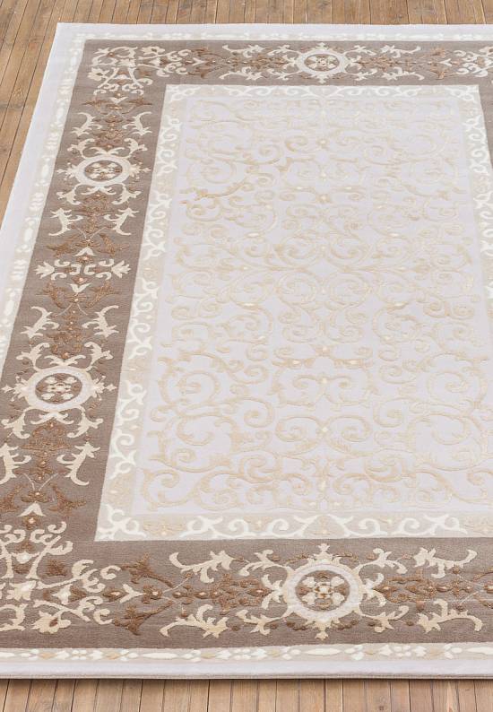 Турецкий синтетический ковер 12451-Cream