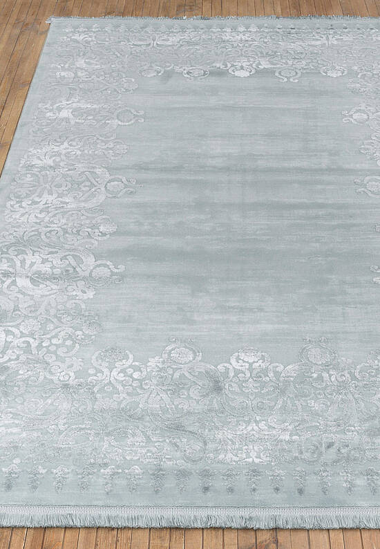 Турецкий однотонный ковер из акрила 5326 Turqoise