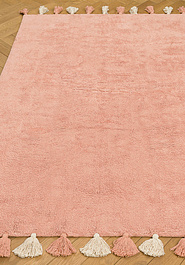 ковер ручной работы в перспективе Lillaland Colorful Pink