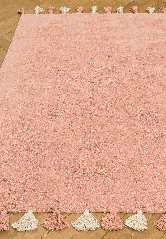 Современный хлопковый ковер Colorful Pink