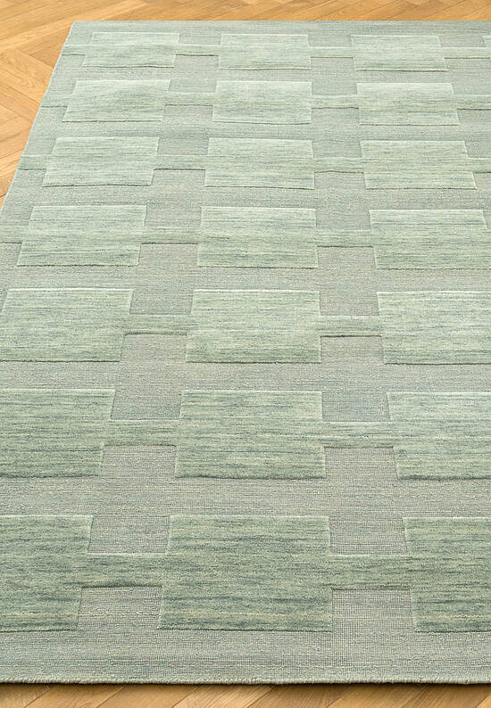 Шерстяной ковер ручной работы HWL-144-Blue Haze/Blue Haze