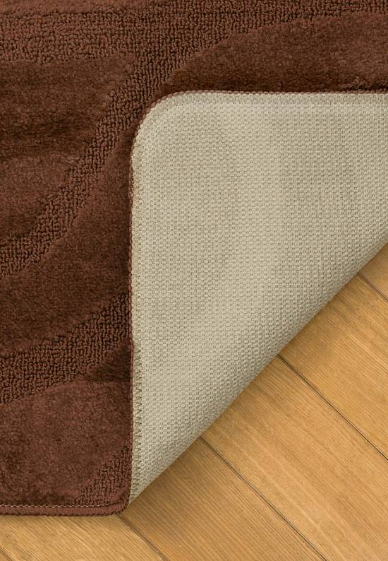 Коричневый комплект ковриков для ванной и туалета Symphony 2518 Brown PS