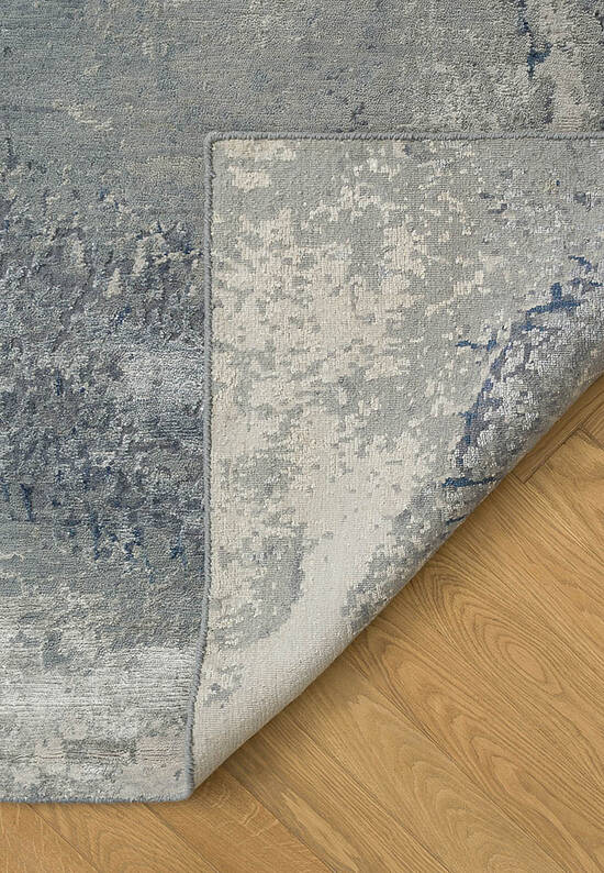 Индийский ковер ручной работы 2135-2 Blue/Grey